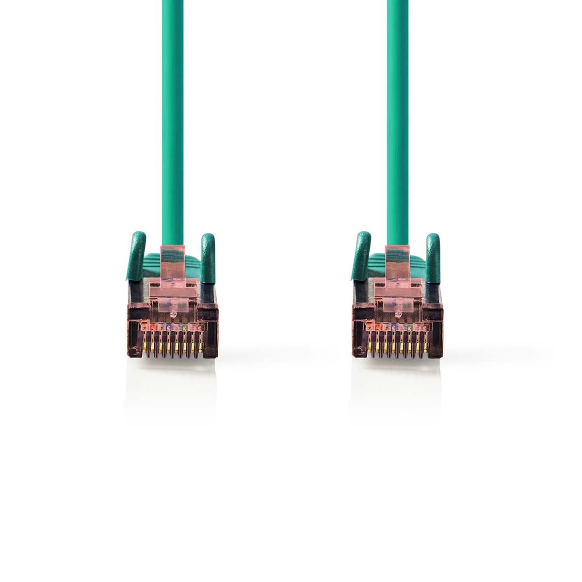 Nedis CAT6 Network Cable | RJ45 Male | RJ45 Male | S/FTP | 15.0 m | Round | LSZH | Green | Label