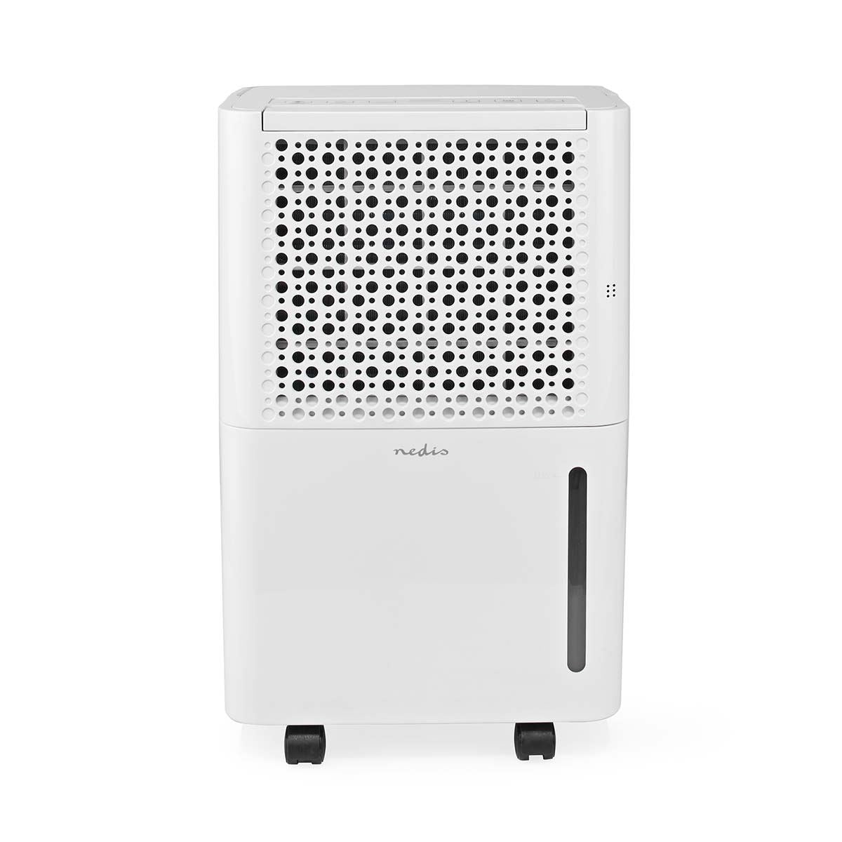 Nedis Dehumidifier 10L/Day, Automatic Dry Function, Laundry Mode, 100 m/h Airflow, White