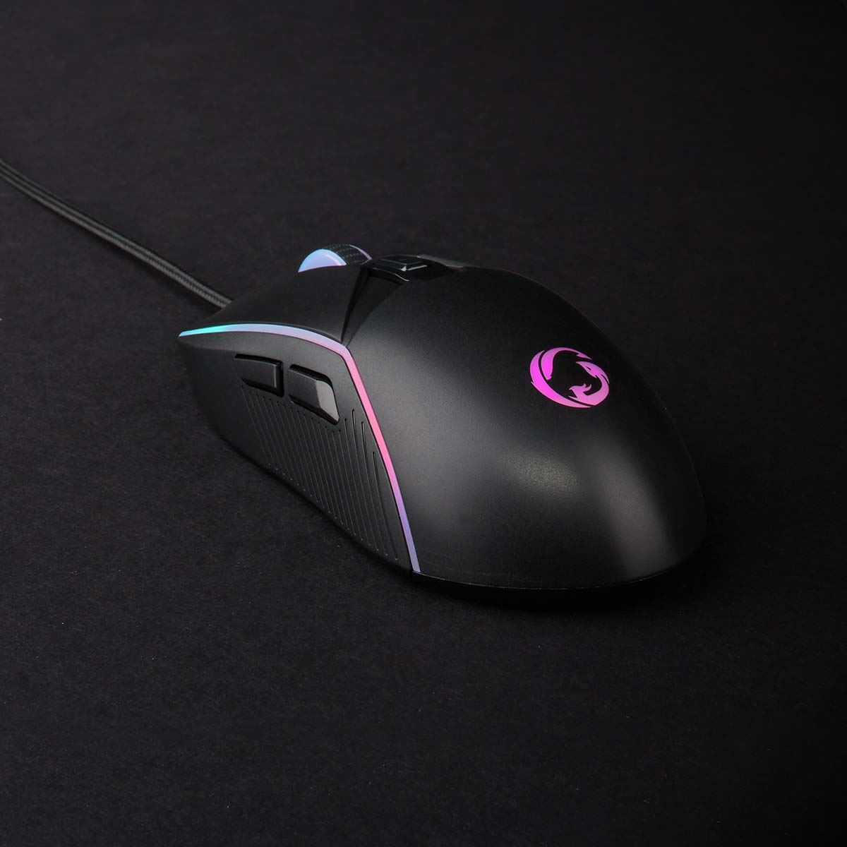 Nedis Gaming Mouse | Wired | 800 / 1200 / 2400 / 3200 / 4800 / 7200 dpi | Adjustable DPI | Number of buttons: 6 | Right-Handed | 1.50 m | LED