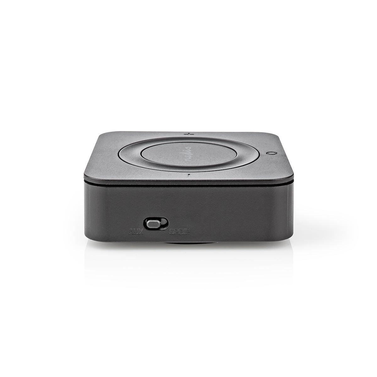 Nedis Bluetooth® Transmitter Receiver | Connection input: 1x AUX / 1x SPDIF | Connection output: 1x AUX / 1x SPDIF | AptX ™ Low latency / AptX™ / SBC | Up to 2 Devices | Maximum battery play time: 22 hrs | Black