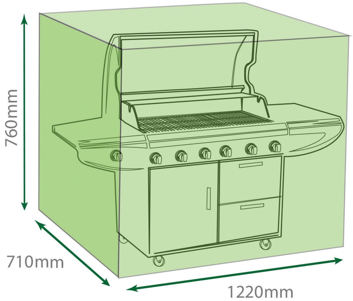 Water Resistant Wagon Barbecue Outdoor BBQ Cover