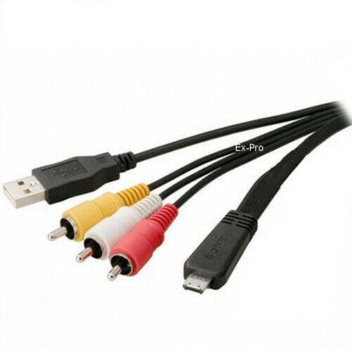 Ex-Pro Sony VMC-MD3, VMCMD3 - Sony Multi Tap Cable Part Audio (Left & Right) Video, USB connection for Sony Cybershot