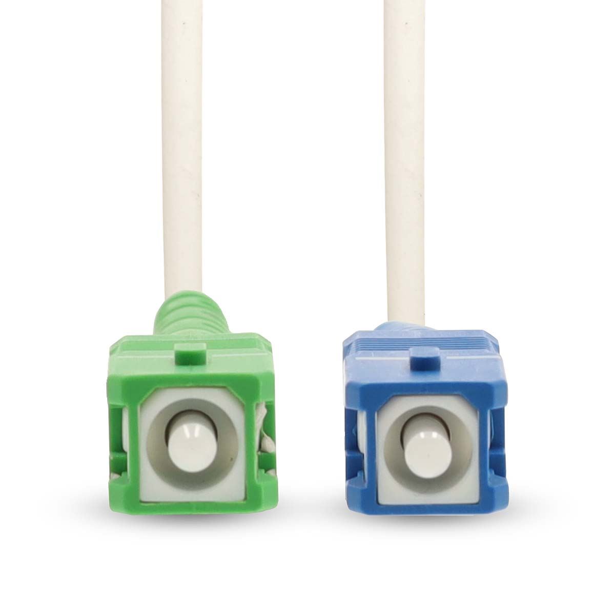 Nedis Glass Fiber Patch Cable | SMF (Single Mode Phase) | SC/APC | SC/UPC | 100 Gbps | 6.00 m | White | Gift Box with Euro Lock