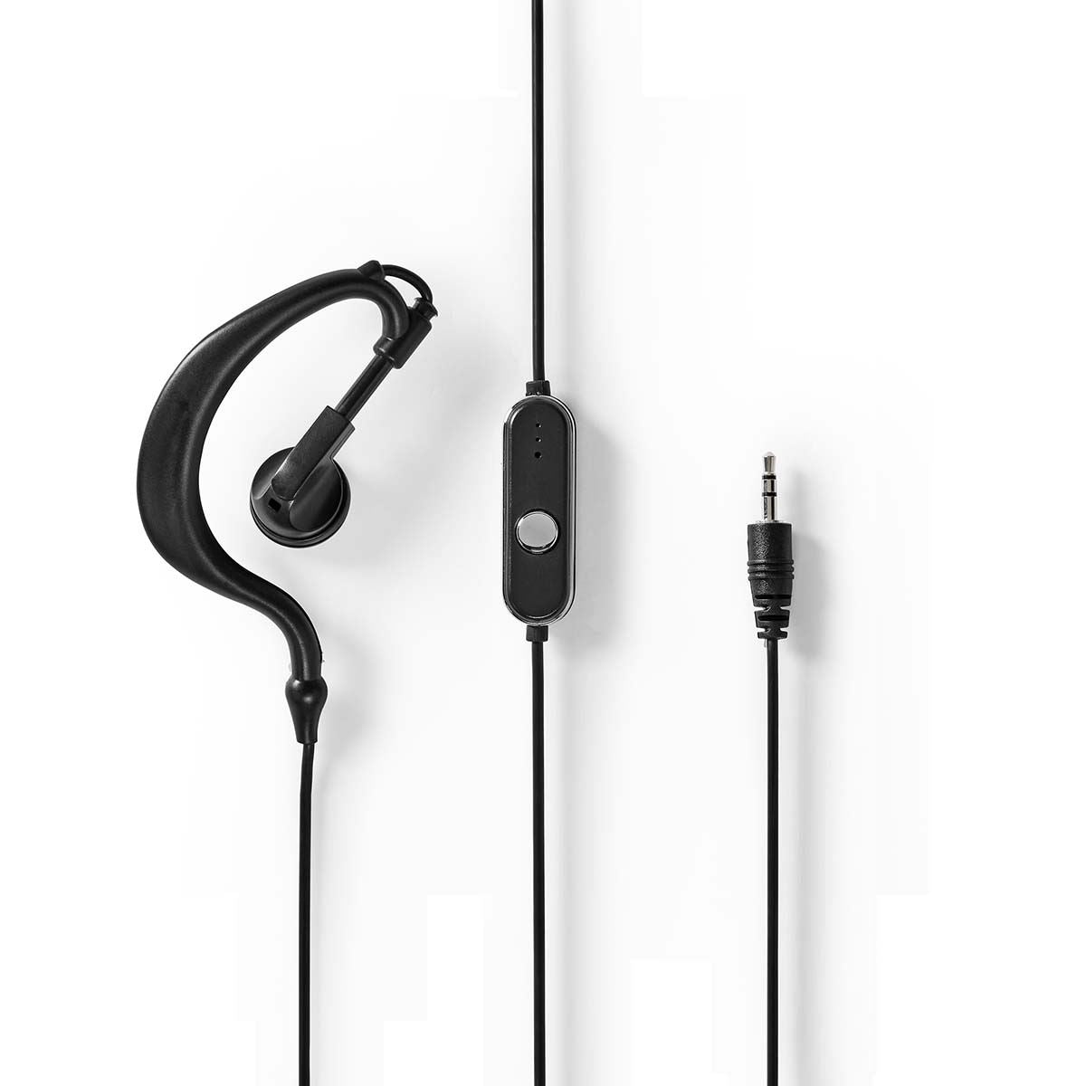 Nedis Walkie Talkies for Adults Long Range Two Way Radios - PMR Walky Talky PTT VOX Easy to Use 8 Ch | Headphone Set| 6km | 3 Hour | Flashlight | Black