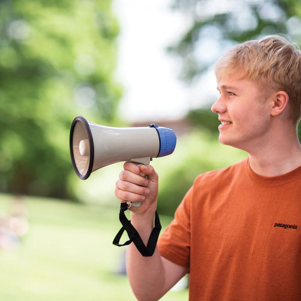 Adastra LO1 10W Megaphone Lightweight Handheld Loud Speaker with Siren