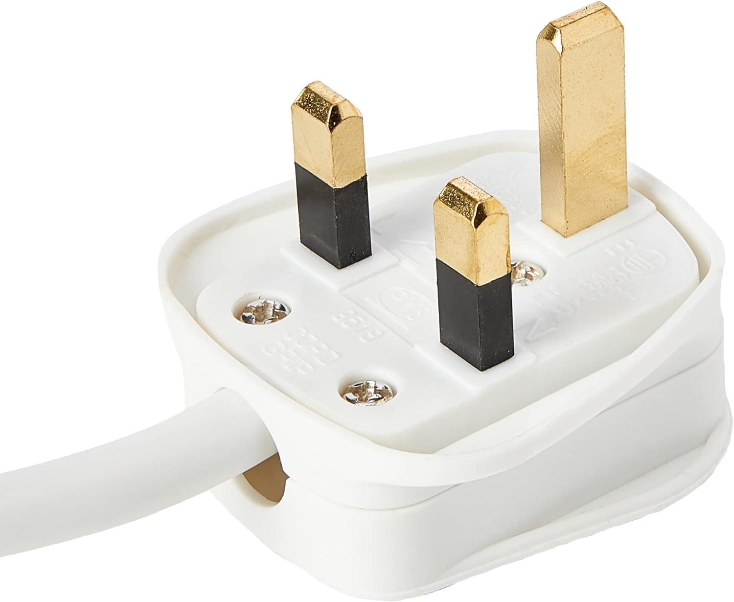 8 Gang 5m Mains Extension Lead Socket 13A - White