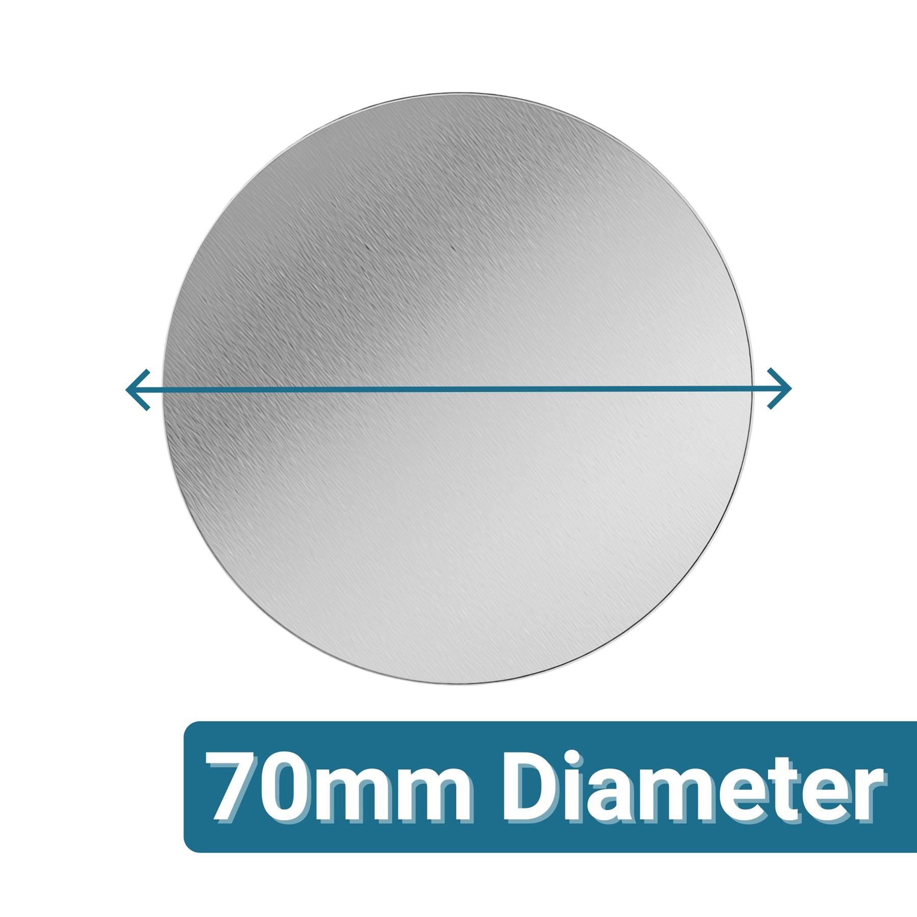 Ex-Pro Magnetic Holder for Smoke Detectors, Fire Alarms, Smoke Alarm, Round, 70mm  Diameter, Assembly without Tools