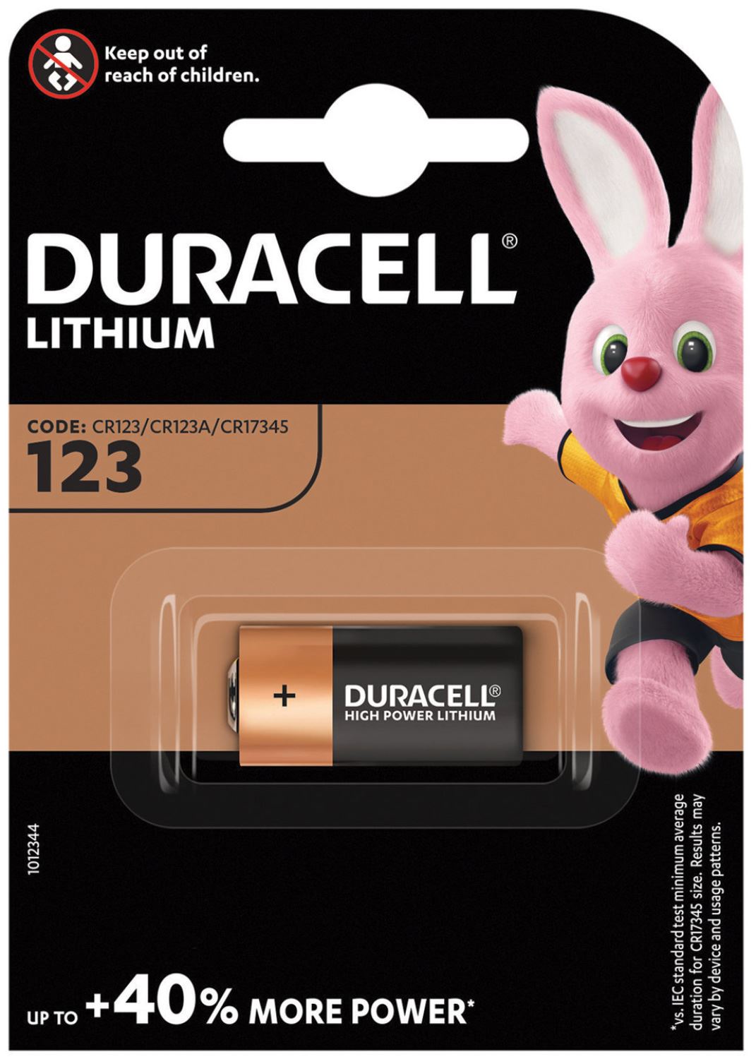 Duracell CR123 Lithium Battery
