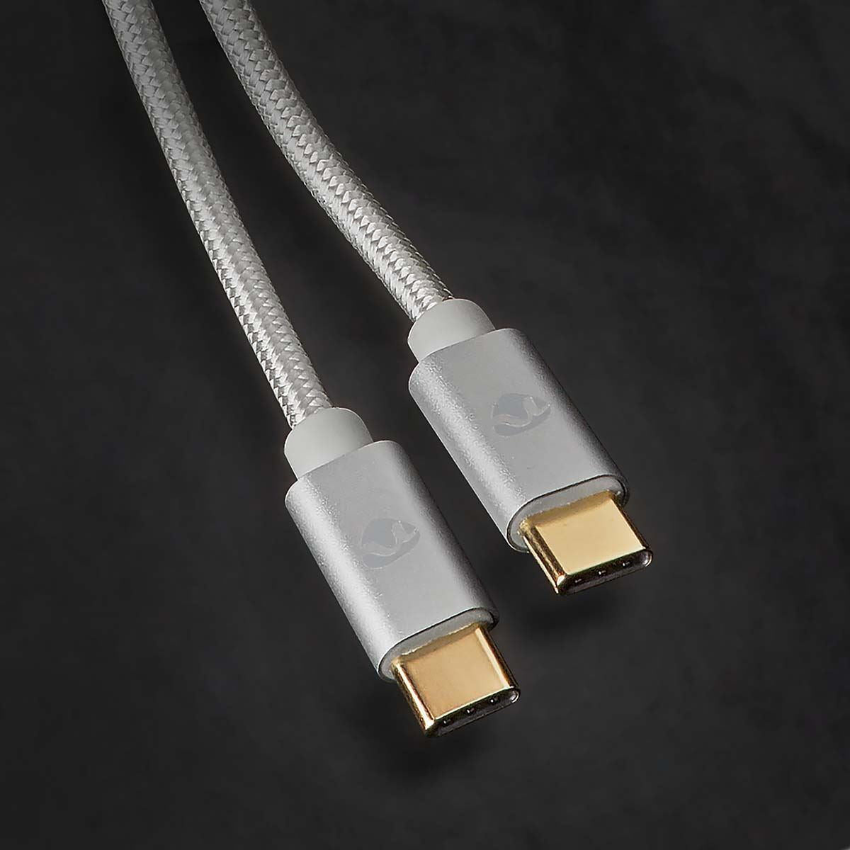 Nedis USB Cable | USB 2.0 | USB-C™ Male | USB-C™ Male | 100 W | 480 Mbps | Gold Plated | 1.00 m | Round | Braided / Nylon | Silver | Cover Window Box