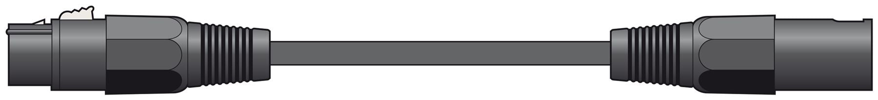 Citronic 1.5m Classic Microphone Leads XLR Female - XLR Male - Black