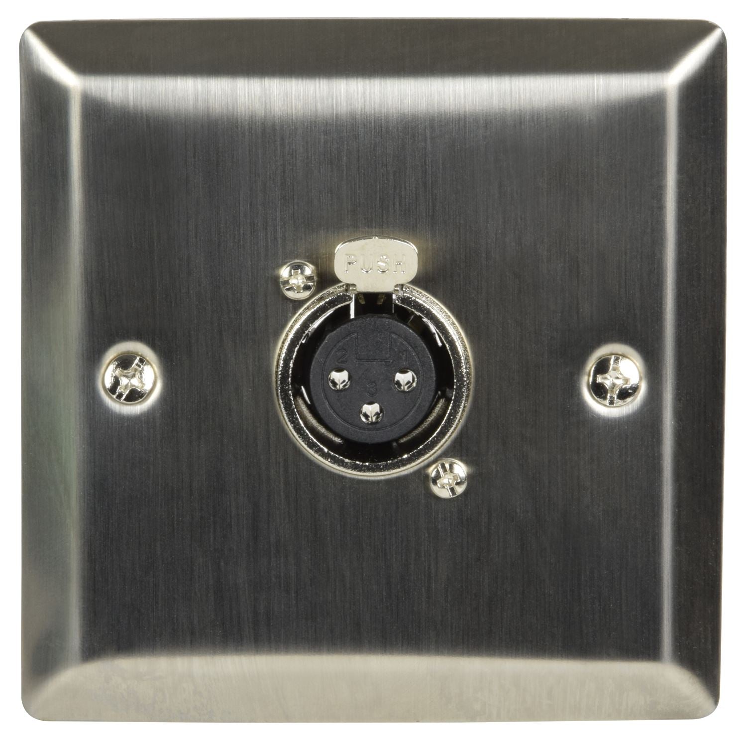 Av:link Steel Wallplate with XLR Socket