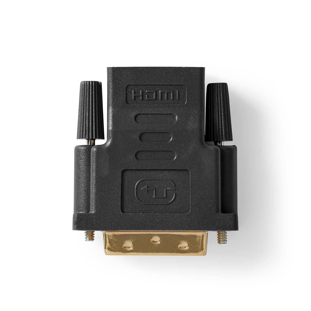 Nedis HDMI™ Adapter | HDMI™ Output | DVI-D 24+1-Pin Male | Gold Plated | Straight | PVC | Anthracite | 1 pcs | Window Box