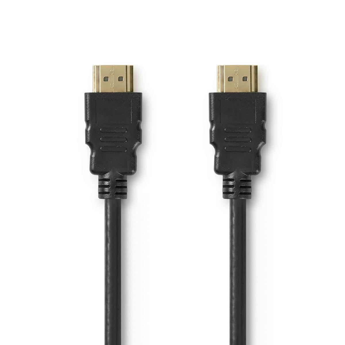 Nedis Premium High Speed HDMI™ Cable with Ethernet | HDMI™ Connector | HDMI™ Connector | 4K@60Hz | 18 Gbps | 2.00 m | Round | PVC | Black | Envelope