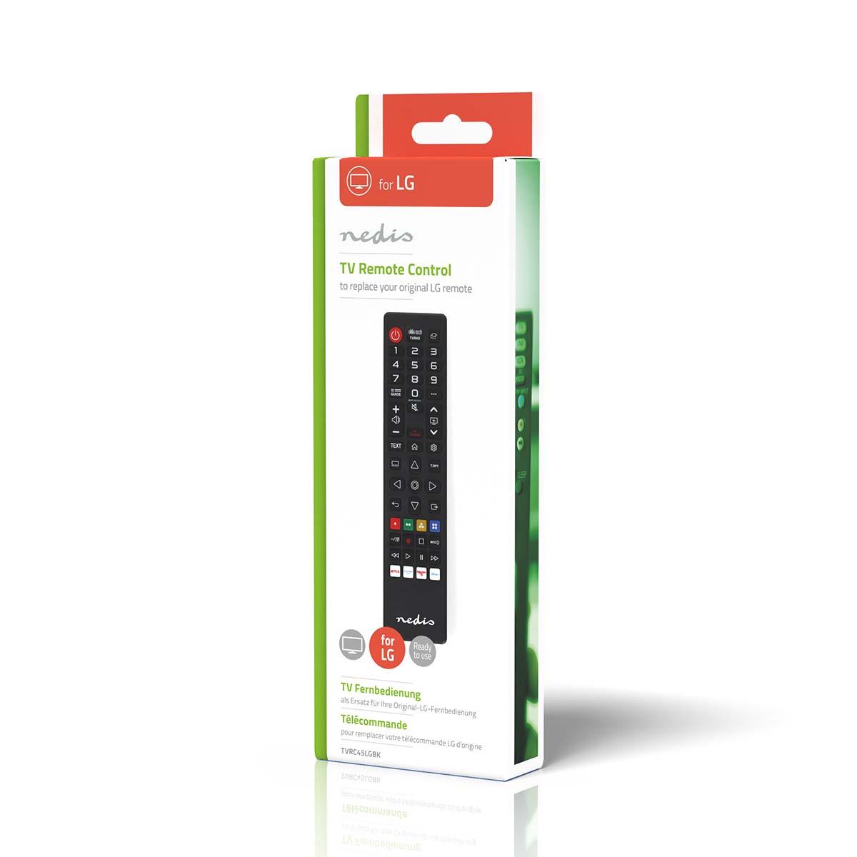 Nedis Replacement Infrared Remote Control for LG TVs Amazon Prime / Netflix Button / Youtube Button