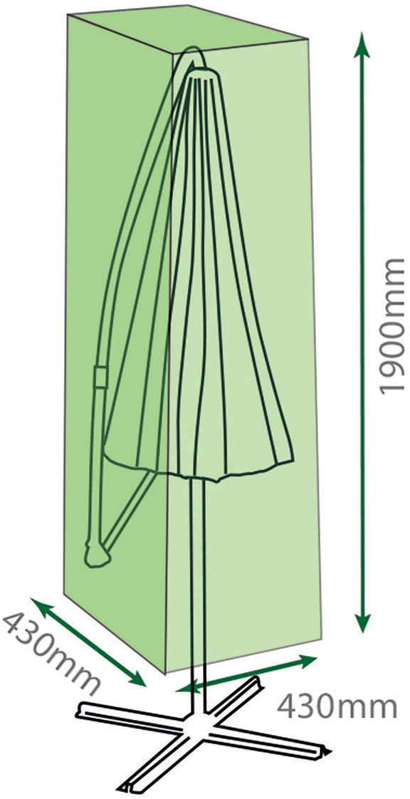 Water Resistant Jumbo Parasol Cover Garden Umbrella Protector