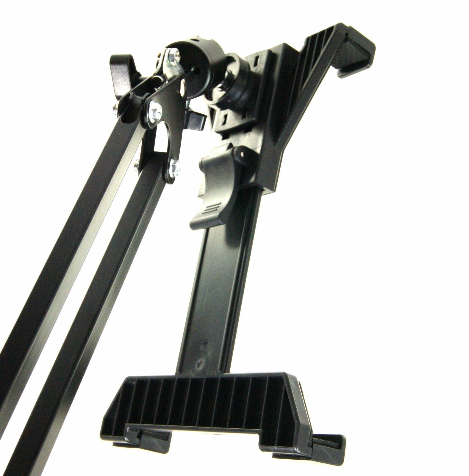 Ex-Pro Adjustable Anglepoise Desktop Tablet Stand Mount, Easy-lock, 360 swivel, Sturdy Aluminum arm, adjustable tension for iPad /Tablets