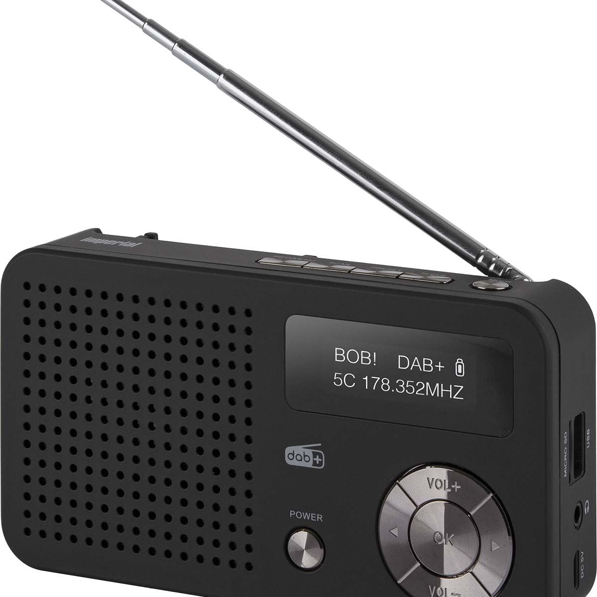 Imperial IMPERIAL DABMAN 13 Portable DAB+ / FM Radio Black