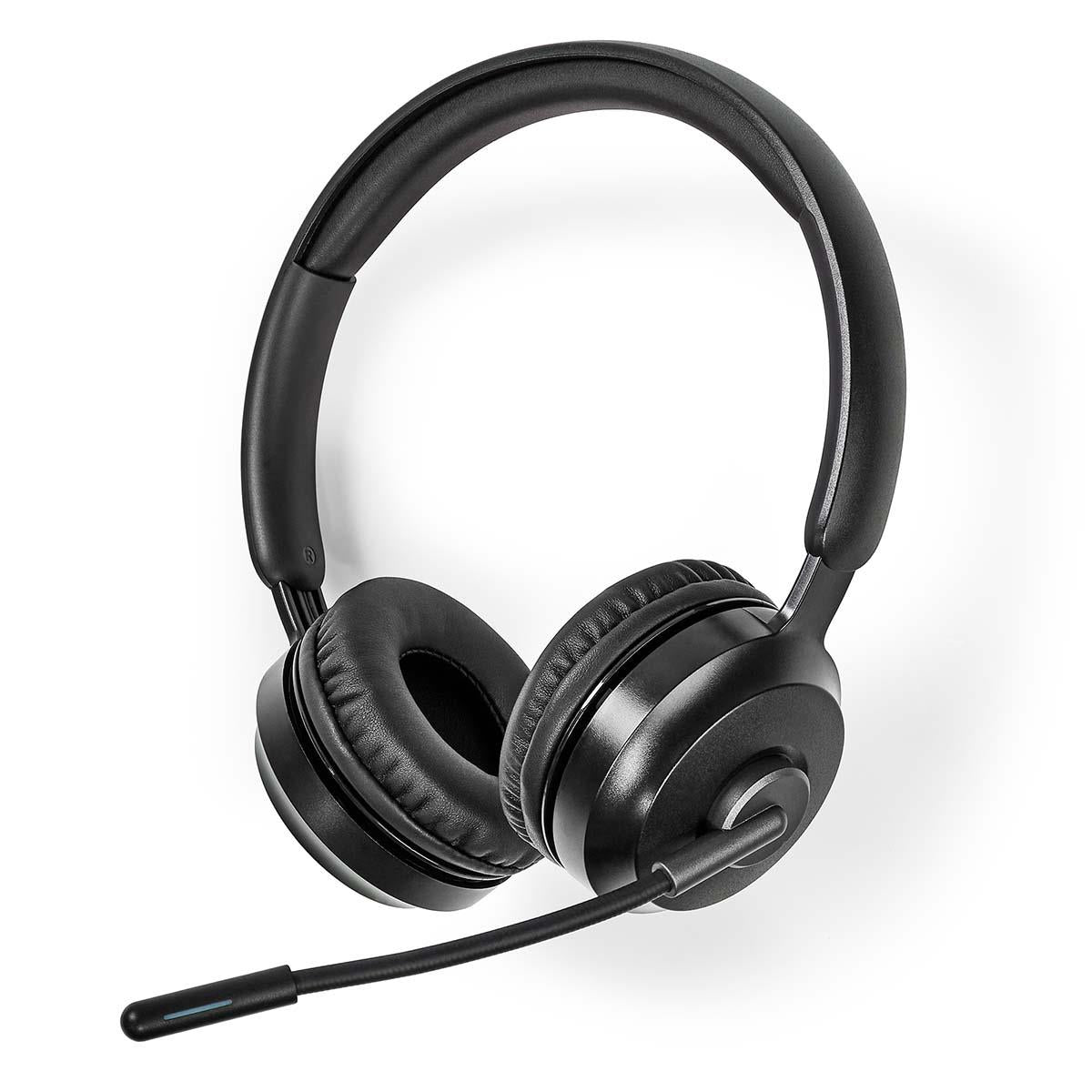 Nedis PC Headset | On-Ear | Stereo | Bluetooth | Fold-Away Microphone | Black