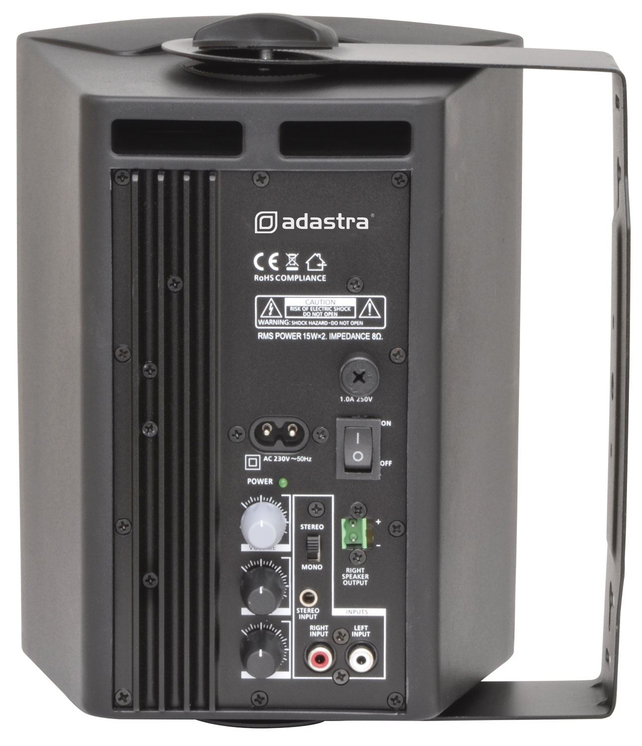 Adastra 5.25" Active Stereo Speaker Set 2x30W RMS Black