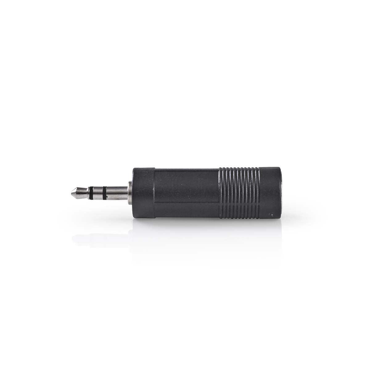 Nedis Stereo Audio Adapter | 3.5 mm Male | 6.35 mm Female | Nickel Plated | Straight | ABS | Black | 1 pcs | Box