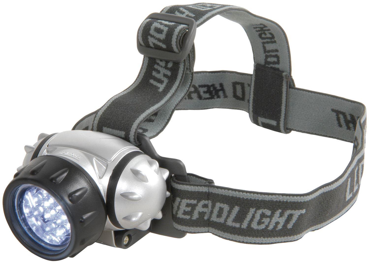 LED Head Torch adjustable head strap. 12x High intensity LEDs (100,000 Hours average life).