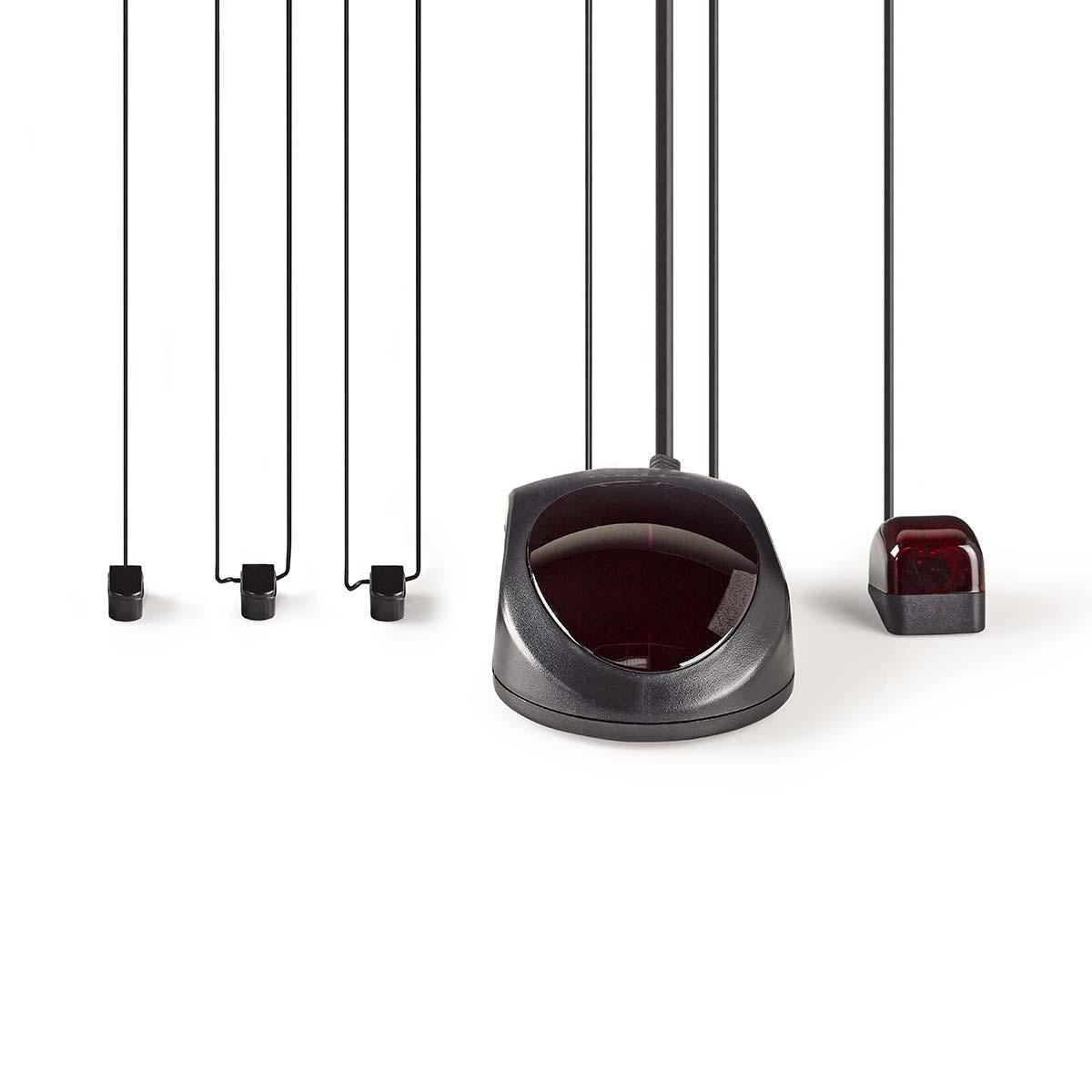 Nedis IR Remote Control Extender | 433.92 MHz | Control 3 Devices in a cupboard | 6m Range | Black