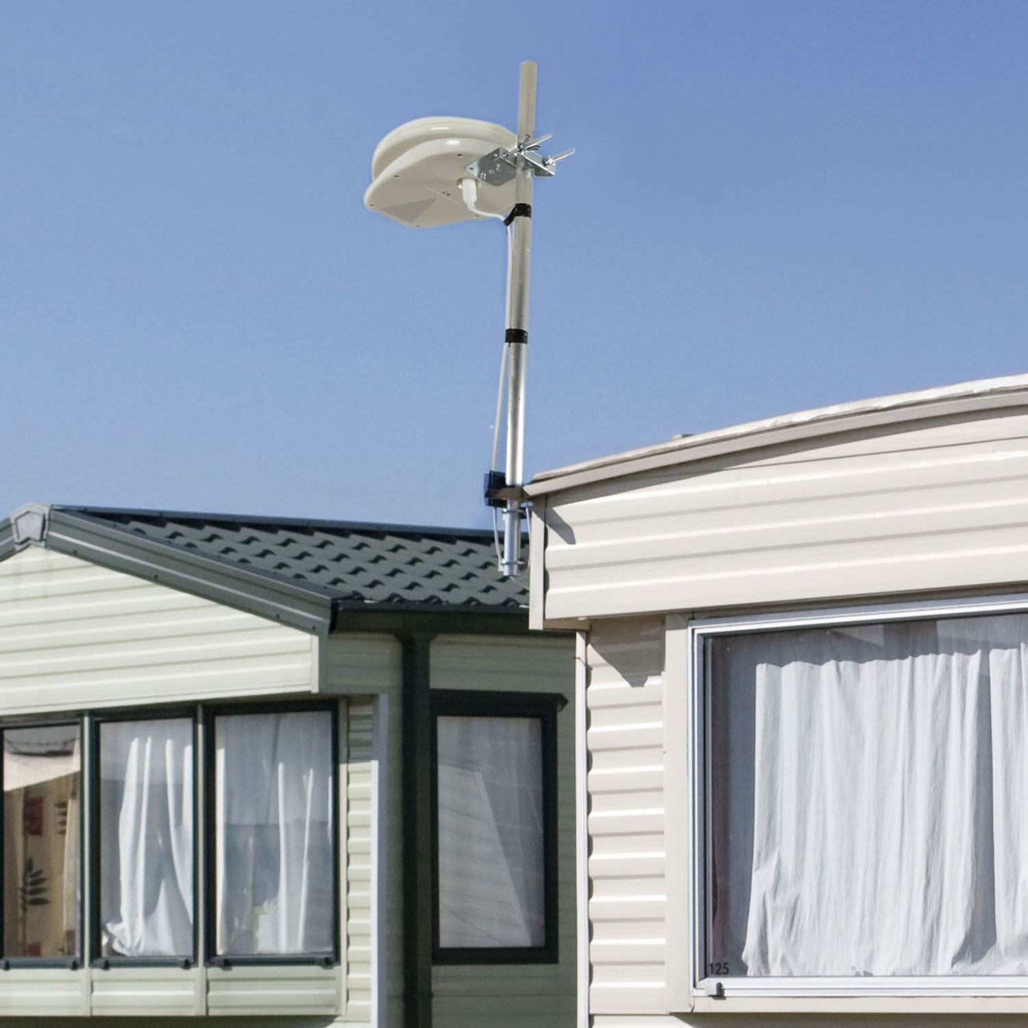 Mercury Outdoor Amplified Freeview HDTV Aerial for Caravans & Boats