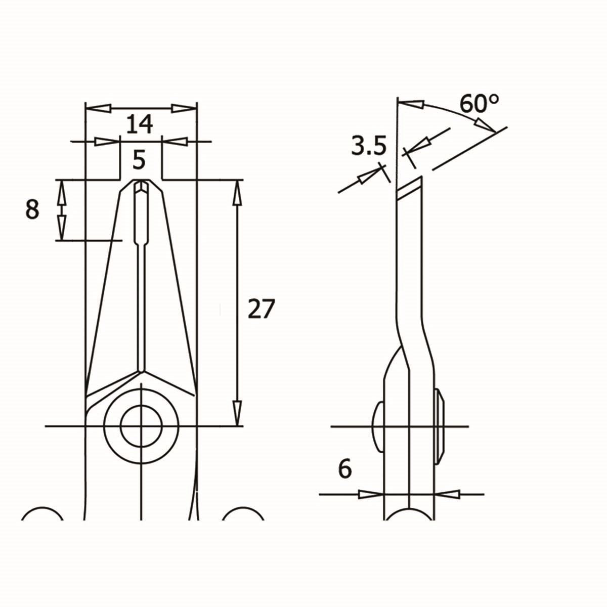 Piergiacomi Flush end cutter for clean cuts