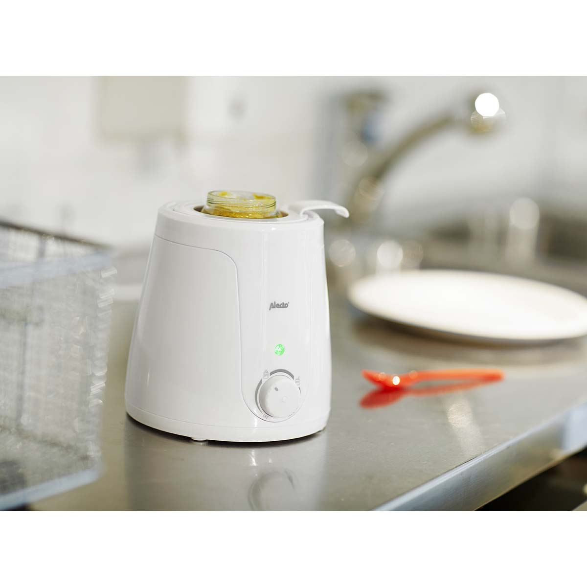 Alecto ECO Bottle Safe Warmer with Temperature Adjustment - White