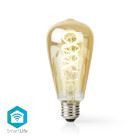 Nedis SmartLife LED Filament Bulb | E27 | 360 lm | 4.9 W | Warm to Cool White | 1800 - 6500 K | Glass | Android™ / IOS | ST64 | 1 pcs