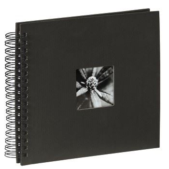 Hama Fine Art Spiralbound Photo Album, 28cm x 24cm 50, Black