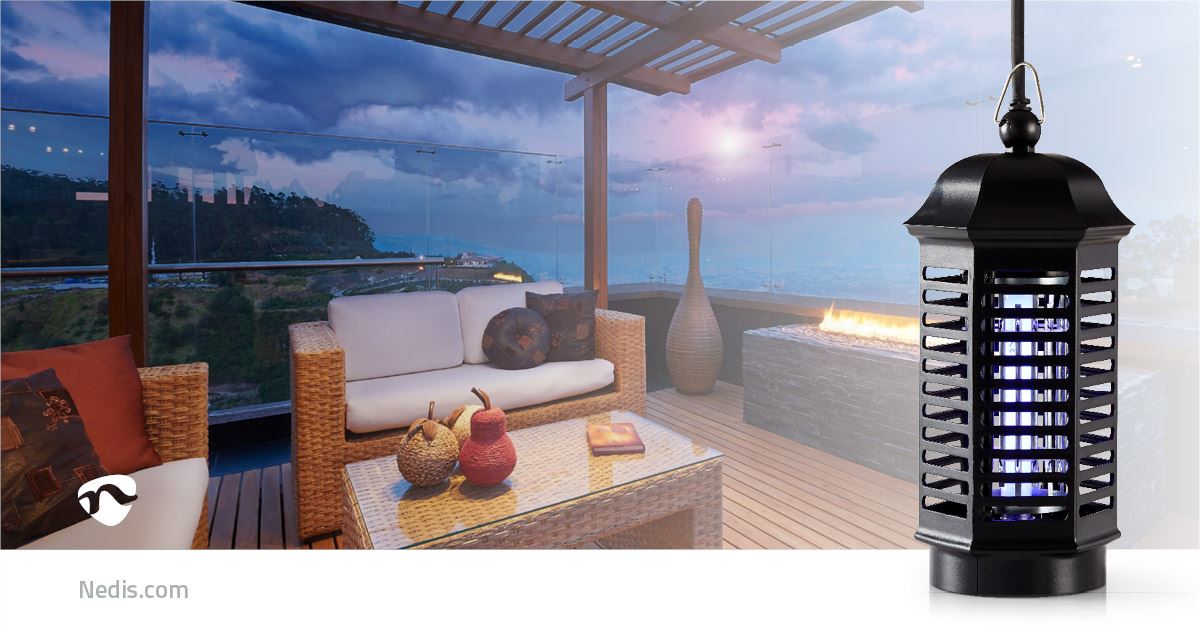 Nedis Insect Stop UV Light Trap Zapper Killer | 4 W | Effective range: 30 m² | Black