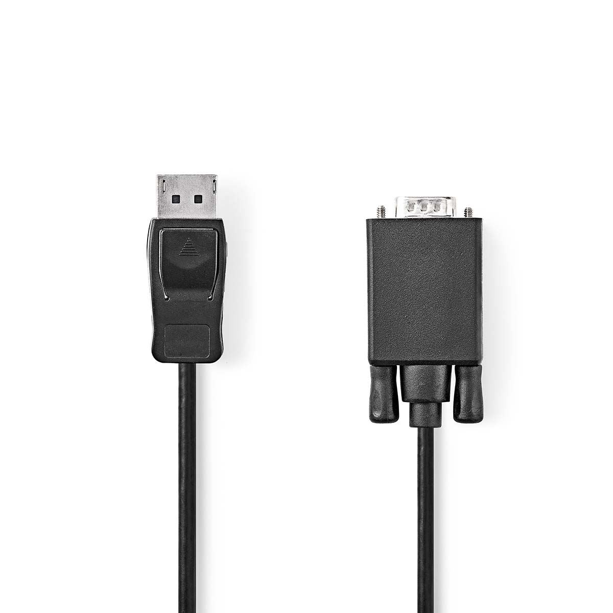 Nedis VGA Cable | DisplayPort Male | VGA Male | Nickel Plated | Maximum resolution: 1080p | 1.00 m | Round | PVC | Black | Label