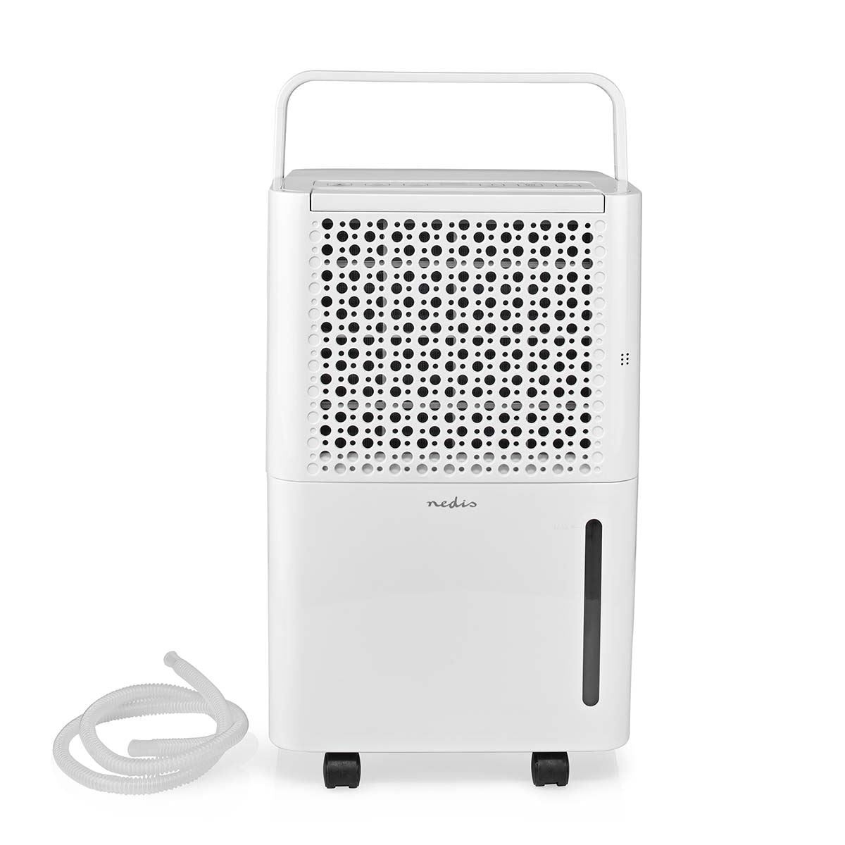 Nedis Dehumidifier 10L/Day, Automatic Dry Function, Laundry Mode, 100 m/h Airflow, White