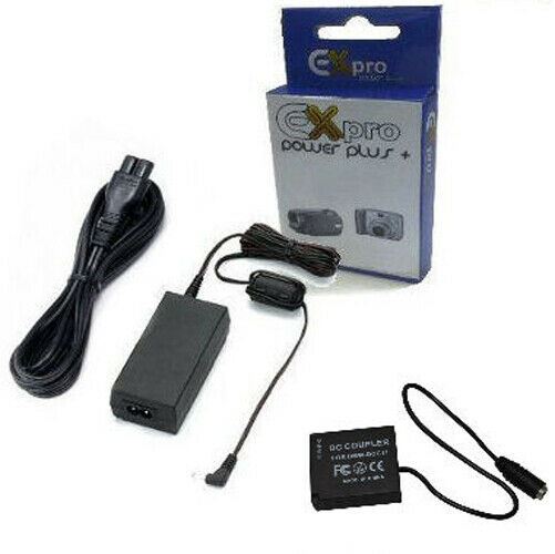 Ex-Pro Replacement Panasonic DMC-AC8, DMW-AC8EB 8.4v 2Amp, AC Mains Power Supply Adapter & DMW-DCC11 Battery coupler kit  for Panasonic Lumix