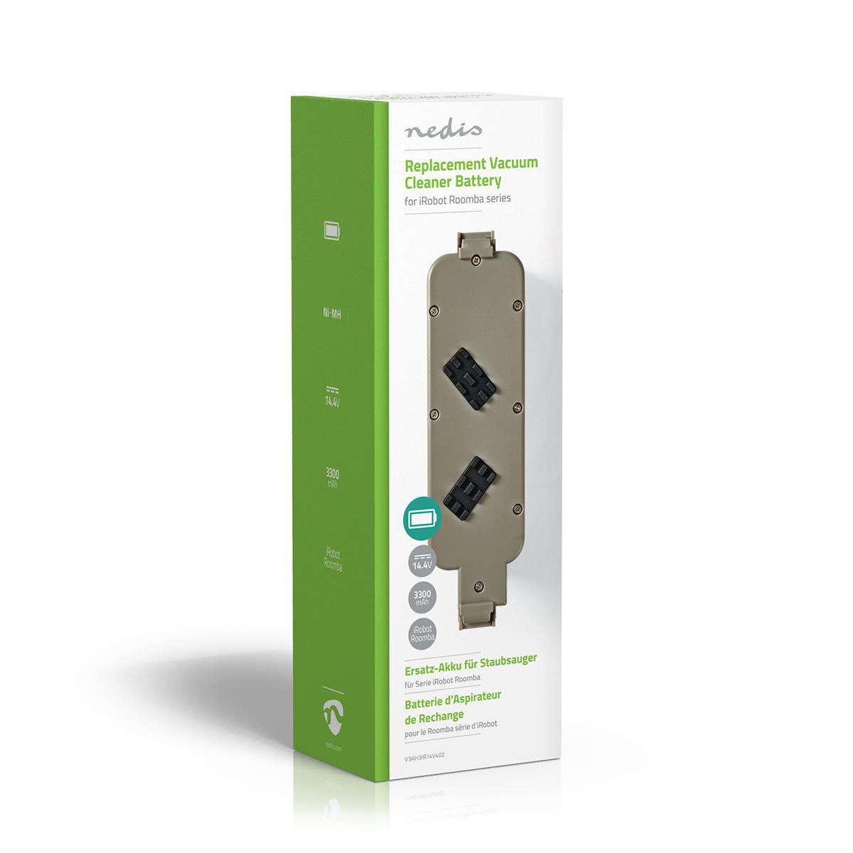Nedis Vacuum Cleaner Battery | Suitable for: iRobot iTouchless AV / iRobot M-288 / iRobot M-488 / iRobot Roomba 440 | Ni-MH | 14.4 V DC | 3300 mAh | 47.52 Wh