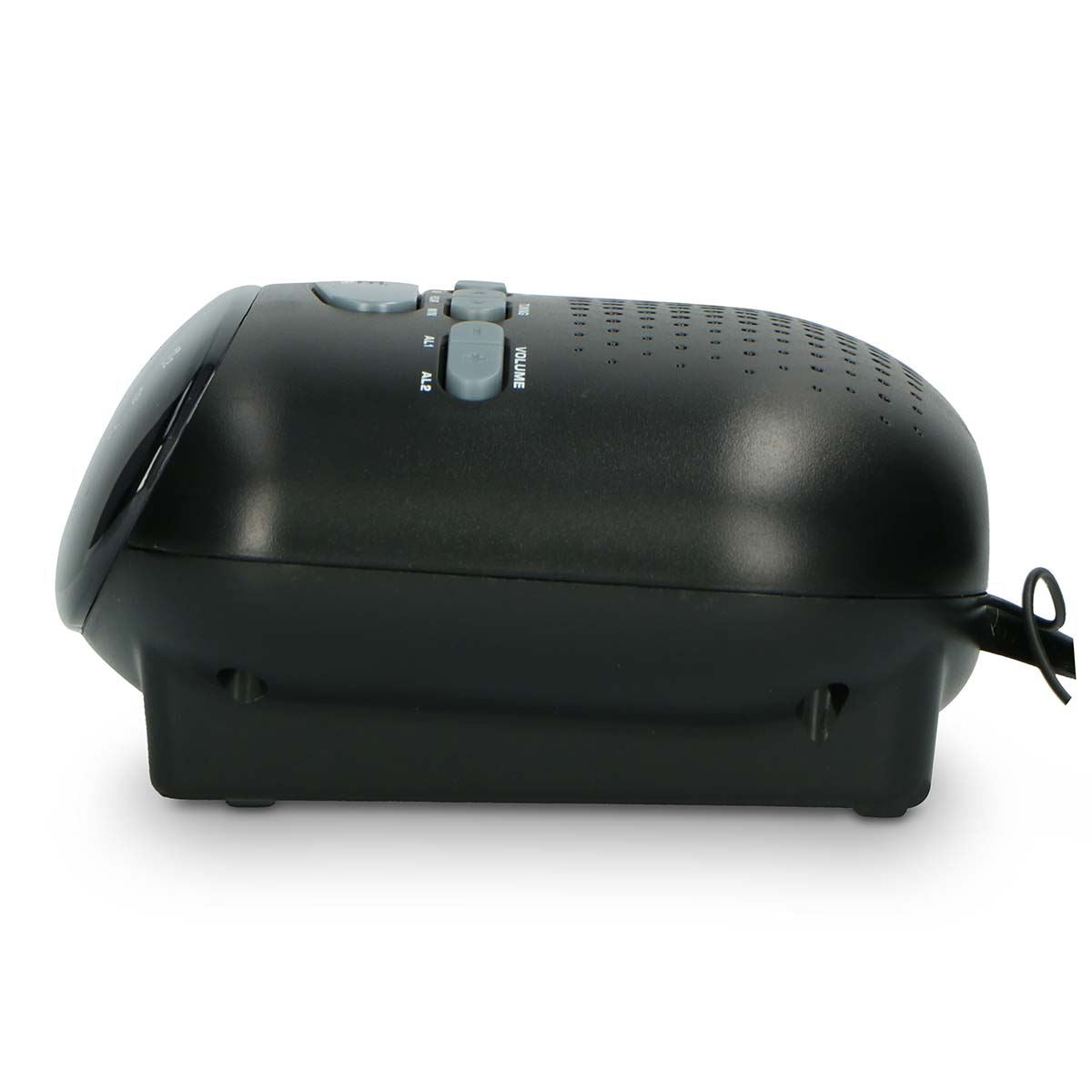 ICES Digital Desk Alarm Clock Radio LED | FM | Buzzer, Dual Alarm & Snooze function - Black