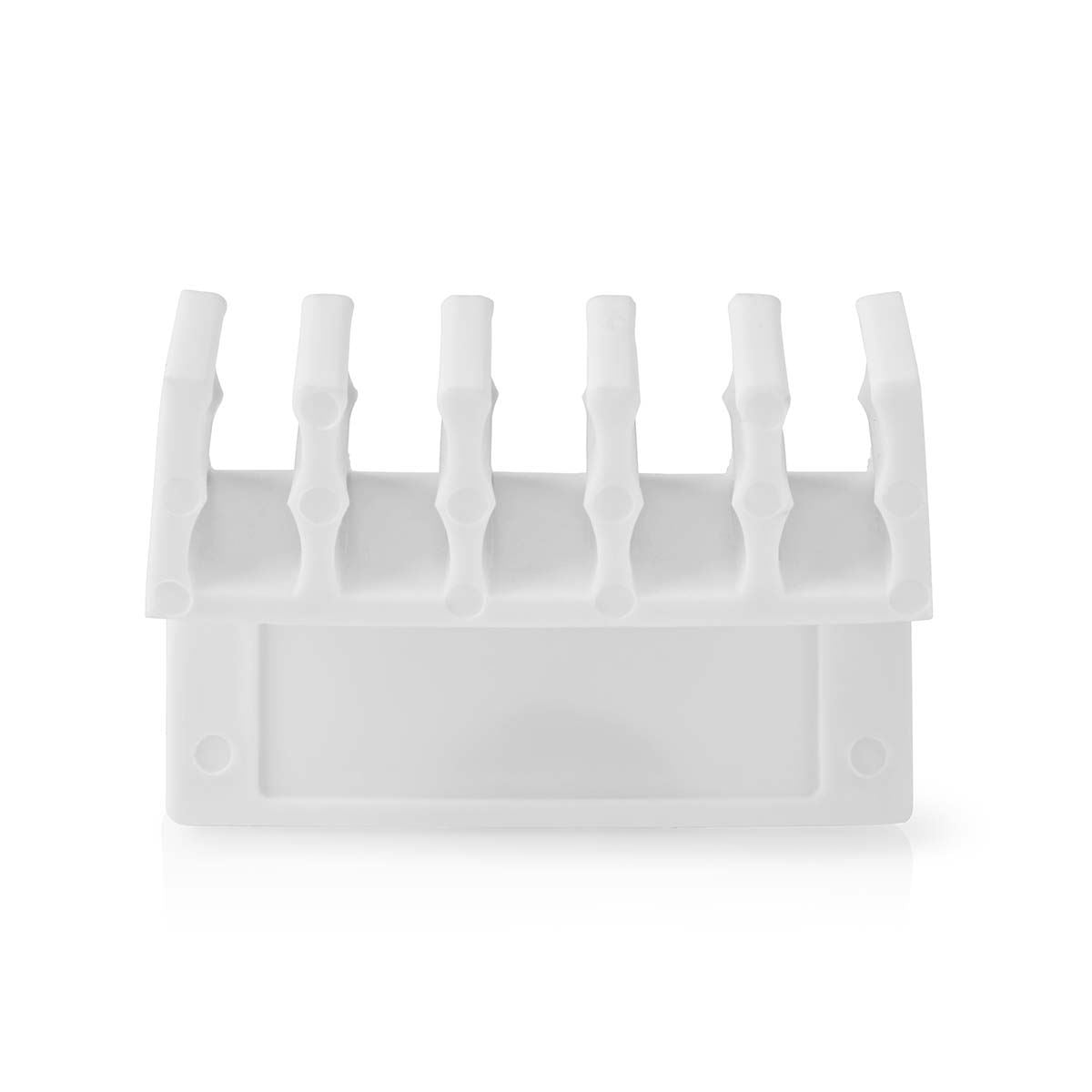 Nedis Cable Management | Cable Clip | Click and Go | 2 pcs | Number of slots: 5 Slots | Maximum cable thickness: 7.1 mm | Polypropylene | White