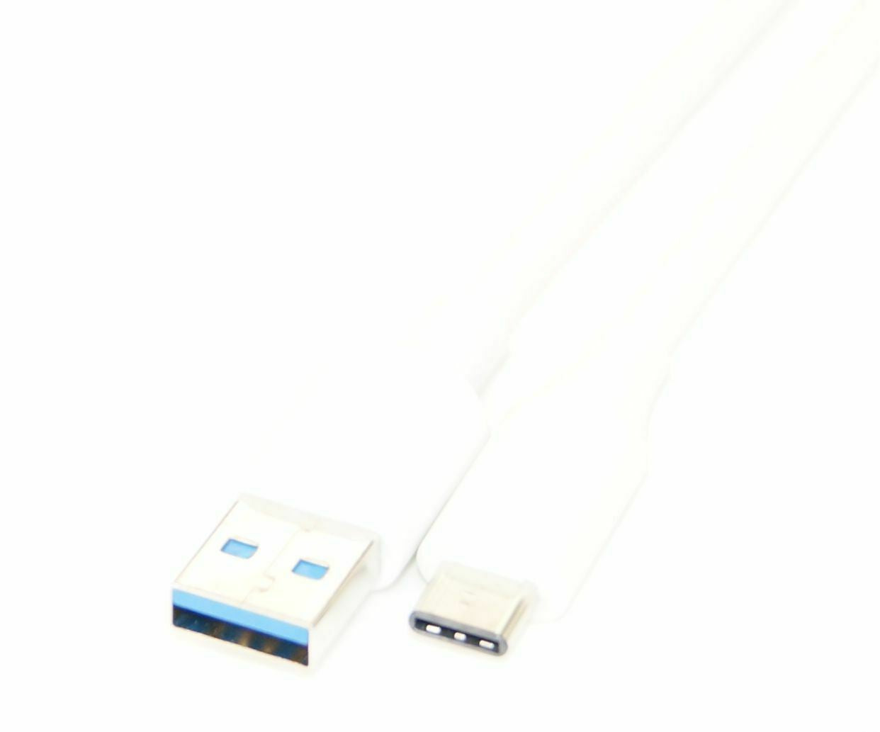 Ex-Pro Type C USB Cable 3.1 (USB-C) to USB3.0 Type A Male Sync and Charging Cable Design for Type-C Supported Devices (White) - 2m
