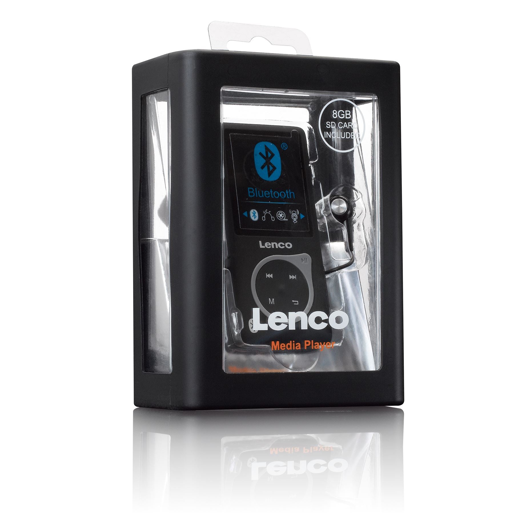 Lenco MP3/MP4 Player | 8GB | Micro SD Card Expansion | Black
