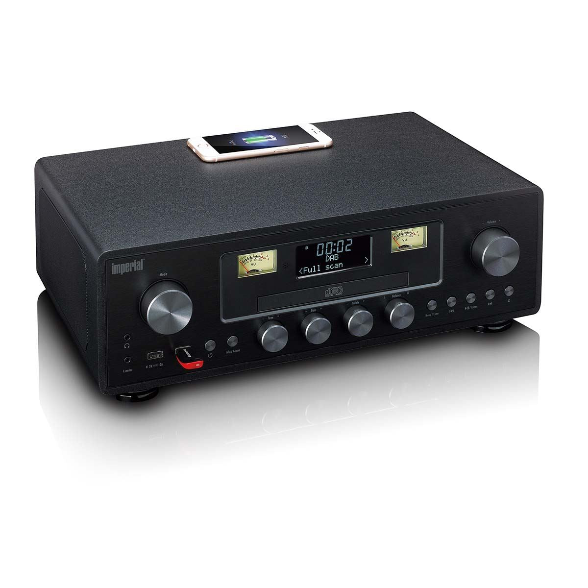 Imperial DAB+ Radio Speaker, CD Player, Bluetooth, FM, USB, ASA & DAB Digital - Black