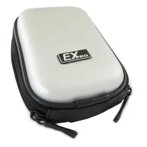 Ex-Pro Small Hard Clam Digital Camera Case Bag - Silver