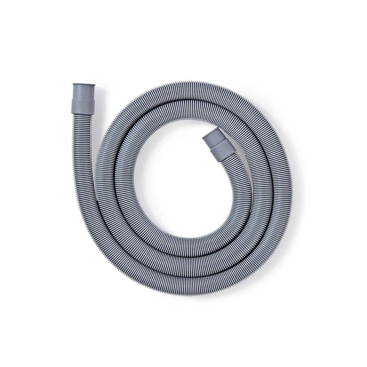 Nedis Outlet Appliance Drain Hose | 21 mm | 19 mm | 1.5 Bar | 90 °C | 1.80 m | Application: Dish / Washing Machine | Grey
