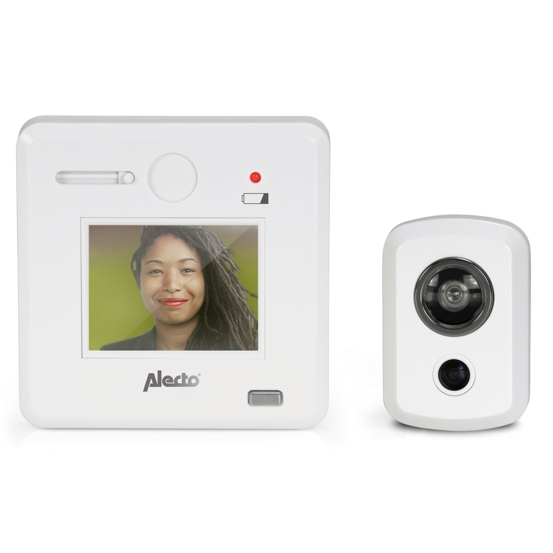 Alecto Door Viewer 120° Wide Angle Digital Peephole Battery Powered Camera TFT 2.4" Colour LCD Screen Display Door Viewer Camera Door Peephole