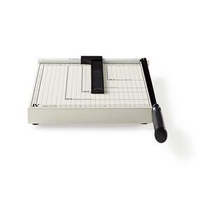 Nedis Paper Cutting Guillotine Machine ideal for Office, Crafting, Photo's etc Max. cutting size: 210 x 297 mm| Metal | Black / White