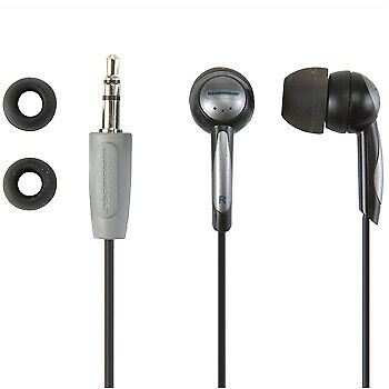 Bandridge Sports Silicone Comfort In-Ear Headphones Headset Ear Phone - Black