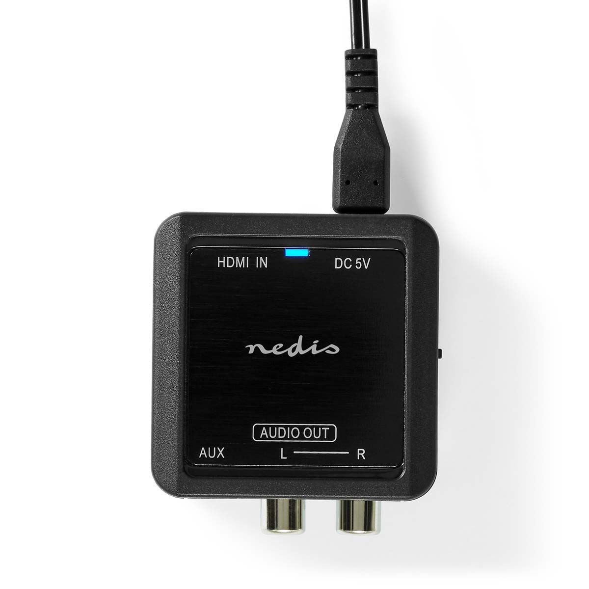 Nedis Digital Audio Converter | 1-way | Connection input: HDMI™ Input to Connection output: 2x (2x RCA Female) / 3.5 mm | Automatic | Anthracite