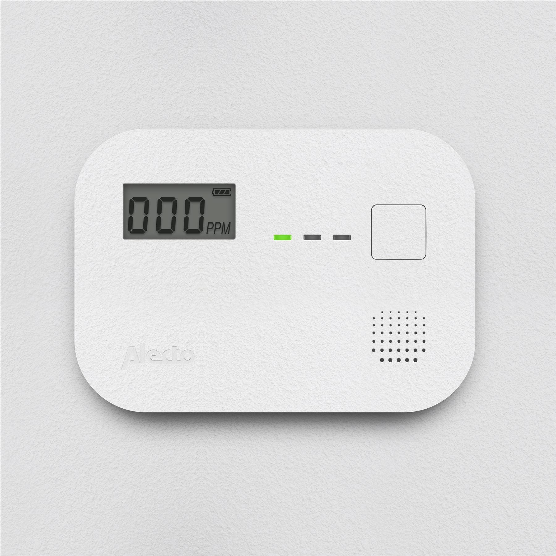 Alecto COA3910 Carbon monoxide Alarm with 10 year Sensor Runtime & LCD Display | EN50291-1:20180 | White