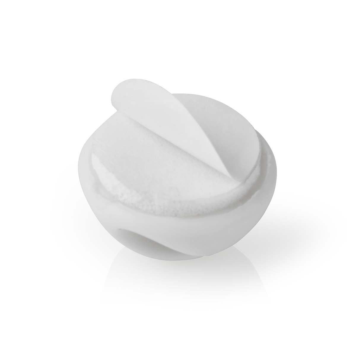 Nedis Cable Management | Cable Clip | Click and Go | 6 pcs | Number of slots: 2 Slots | Maximum cable thickness: 5.3 mm | TPE | White