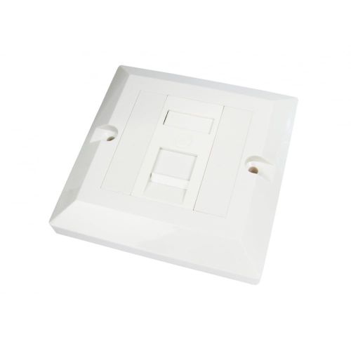 CDL CAT6 RJ45 Face Plate Wall Socket Single Gang 1 Port with